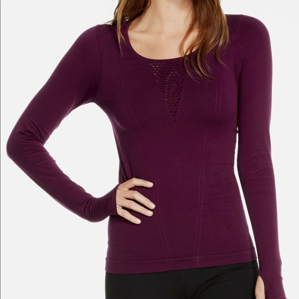 Fabletics Arta seamless long sleeve top size M